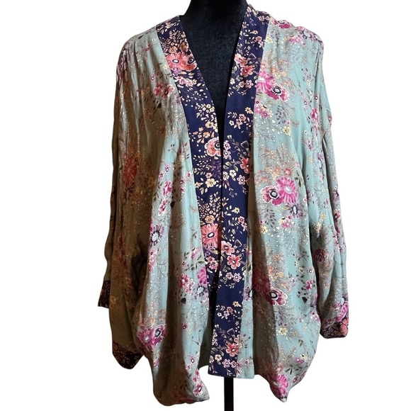 Kachel x Anthropologie Floral Kimono Jacket One Size - Picture 3 of 8